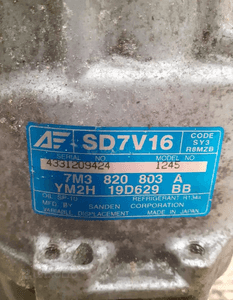 Sprężarka klimatyzacji sanden SD7V16 audi vw skoda 1.8t 1.9 2.0 4