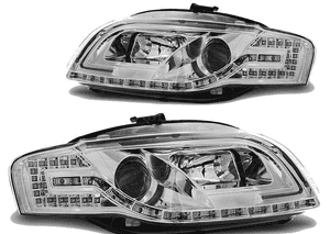 Lampy Reflektory AUDI A4 B7 04-08 LED TUBE+KIERUNE 1