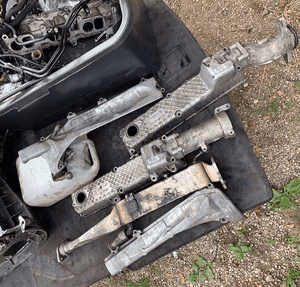 MERCEDES silnik 4,0 cdi 400 OM 628 głowica  misa  turbo dolot wiązka kolektor osłona 19
