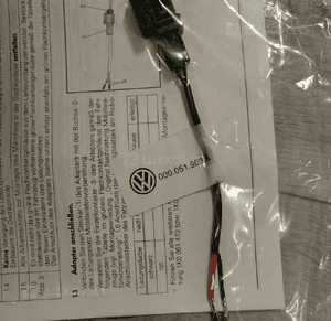 Przewód mikrofona RNS 510 Volksvagen 000051903A 2
