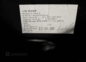Schowek pasażera Audi A6 C6 Europa 4F1857035E 8