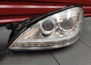 Mercedes s W221 lift lampy przód przednie bi-xenon night vision skrętne kpl 4