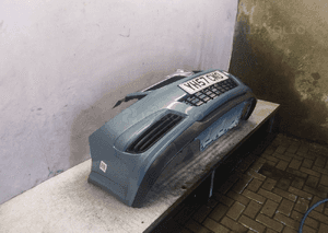 Zderzak przód przedni opel vectra c lift fl Z169 błękitny 4