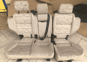 Kanapa tylna siedzenia beżowa Land Rover Discovery 2 II 1