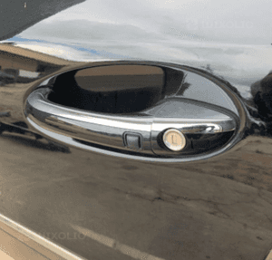 Mercedes ML GL 164 drzwi przód czarne c197 chrom zamek szyba listwa key less go klamka 2