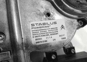 Mechanizm siłowniki klapy elektrycznej tył citroen C5 iii X7 9687913180 08- 6