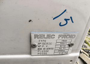Agregat chłodniczy chłodnia relec froid TR32 nr 15 4