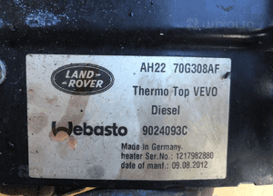 WEBASTO AH22-70G308 RANGE ROVER SPORT Facelift 2