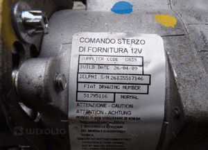 WSPOMAGANIE ELEKTRYCZNE KOLUMNA FIAT PANDA II 51795116 3