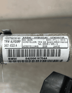Airbag kurtyna lewa bmw 1 E82 84299616704A org 2