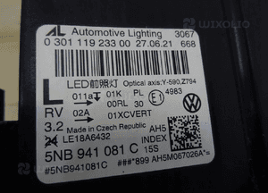 Vw tiguan ii iq light lewa lampa full led 5NB941081C llu 7