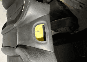 MERCEDES CLK 209 siedzisko kanapa skóra tapicerka szara czarna 4