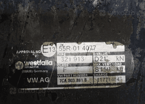 HAK HOLOWNICZY VW CRAFTER 7CA 7CA803881B 2