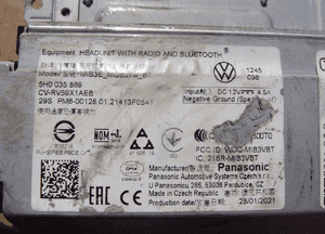 Vw caddy golf viii radio wyświetlacz 5H0035869 4
