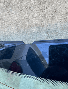 MERCEDES E 211 sedan tylna szyba tył zielona niebieska ciemna 4