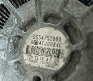 Peugeot 407 Citroen C4 C5 2.0 HDI alternator CL18 9654752880 5