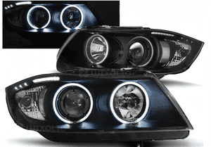 Lampy reflektory bmw E90/E91 od 03.2005 do 08.2008 ringi ccfl black 1