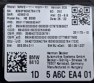 BMW OE MODUŁ STEROWNIK Online Usług HIGH ECE 5A6CEA4 5