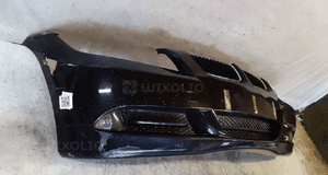 Zderzak przód przedni do bmw E90 E91 halogeny schwarz ii 2 czarny 5