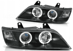 Lampy reflektory do bmw Z3 od 1996 do 2002 roku ringi led żarówki H1 gratis 3