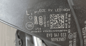 Reflektor lampa full led audi A3 S3 8Y0 2018-2023 4