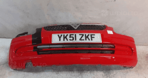 Zderzak przód przedni do opel agila Y547 czerwony 1