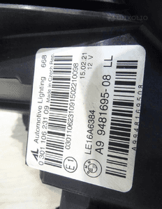 Lampa przód lewa bmw seria 3 G20 G21 full led 9481695-08 9