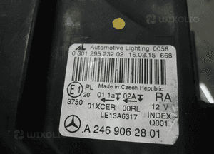Mercedes A246 246 b klasa full led lampa przednia prawa 11