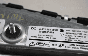 Poduszka powietrzna fotela prawa RENAULT TWINGO III 2014-2022  A4538602002 4