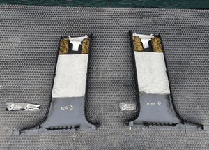 Oslona Slupka Progu Plastik Tapicerka Czarne Soul AUDI A4 B6 B7 13