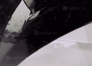 VW Polo Fox Błotnik Lewy Czarny - 695 4