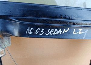 Mechanizm podnośnik szyby ramka lewy tył Audi A6 C5 Sedan 3