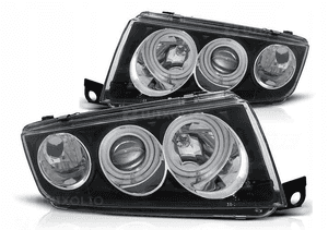LAMPY REFLEKTORY Do SKODA FABIA I Od 1999 Do 2008 Roku RINGI CCFL+ŻARÓWKI 2