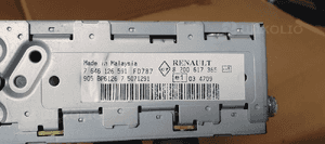 Radio radioodtwarzacz fabryczny Blaupunkt Dacia Logan 8200617365 5