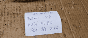 Wiązka instalacja drzwi prawy przód Audi A4 B6 8E1971029Q 7