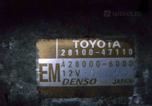 Toyota Yaris 1.33 1NR Urban Cruiser rozrusznik 110 2