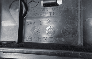 Ślizg wzmocnienie zderzaka tył mercedes r amg W251 A2518850465 9