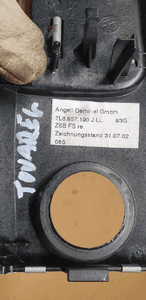 Listwa osłona dekor konsoli VW Touareg 7L6857240 7L6857190J 5