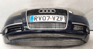 Zderzak przód przedni audi A6 C6 ciemny granatowy halogeny 2