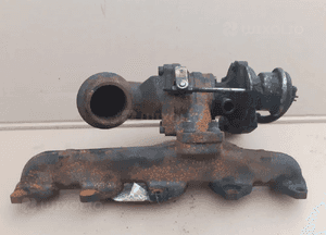 Turbosprężarka z kolektorem dolotowym  peugeot 206 1.4 nr 54351014861 3