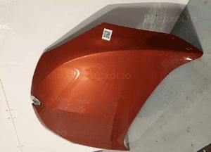 Maska pokrywa silnika renault megane iii 3 teenj pomarańczowa 3