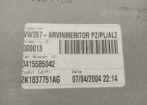 Mechanizm podnośnik szyby lewy przód manualny VW Caddy III 2K1837751AG 1T0837755F 6