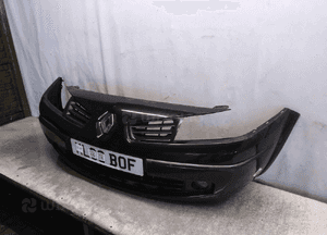 Zderzak przód przedni renault megane 2 ii lift fl NV676 czarny halogeny 2