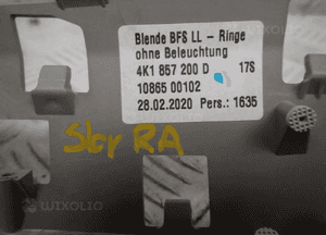 Audi A6 C8 A7 listwa dekor deski konsoli 4K1857200D 7