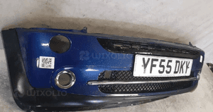 Zderzak przód przedni do mini cooper s R51  niebieski halogeny 4