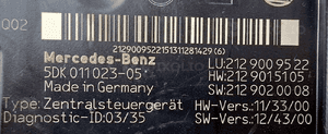 Mercedes-Benz W212 Skrzynka / Moduł BEZPIECZNIKÓW SAM 2129009522 3