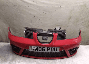 Zderzak przód przedni seat ibiza 3 iii lift fl LS3H czerwony halogeny 2