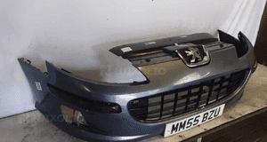 Zderzak przód przedni peugeot 407 ezwd szary halogeny 2