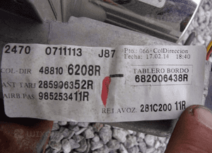 Renault captur wspomaganie elektryczne 682006438R 2