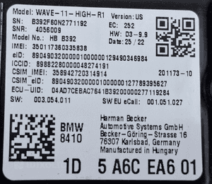 BMW OE MODUŁ STEROWNIK Online Usług 5G 5A6CEA6 4